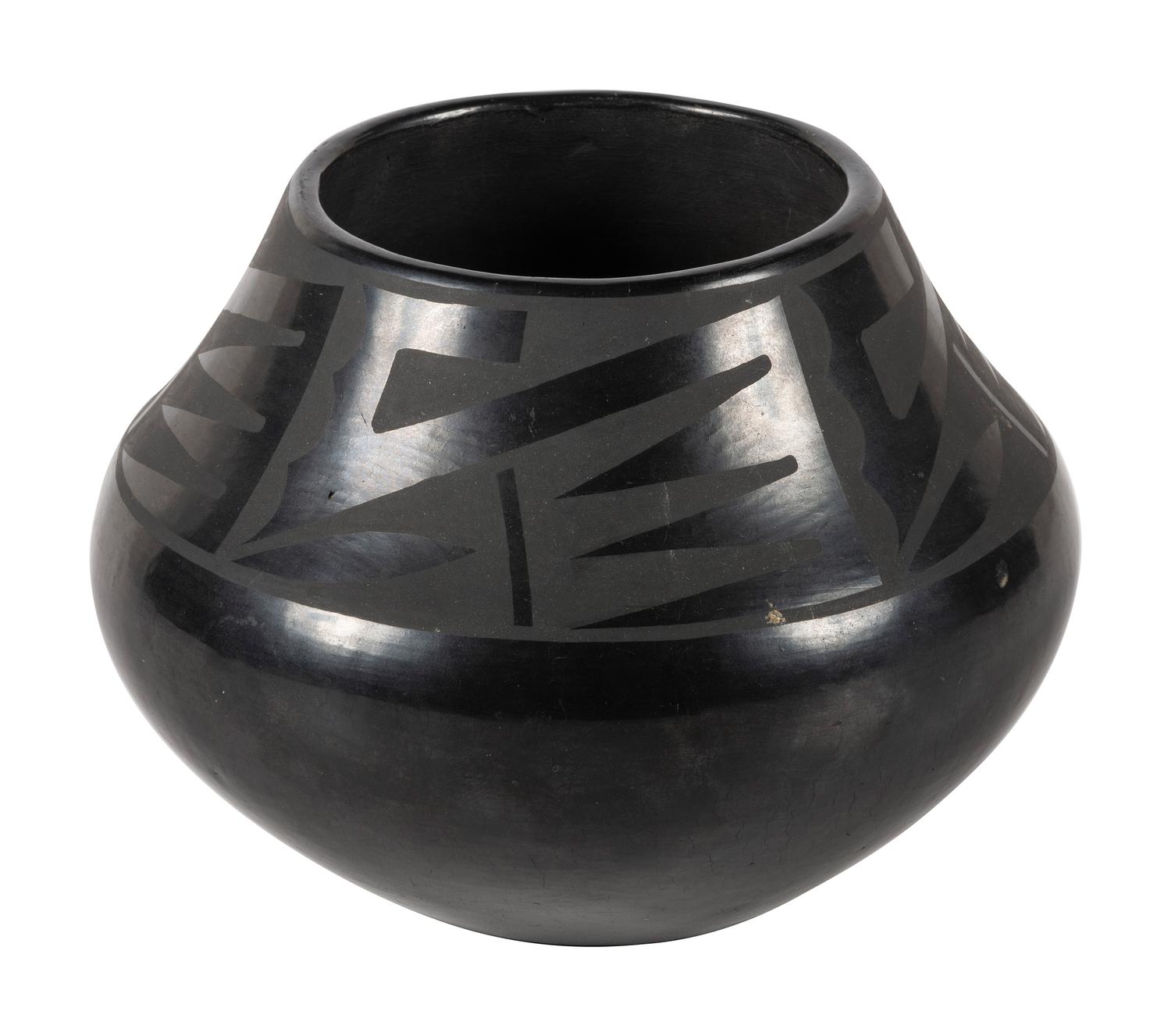 Blackware Pottery Jar