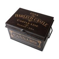 A Painted Tin Cannabis Storage Box