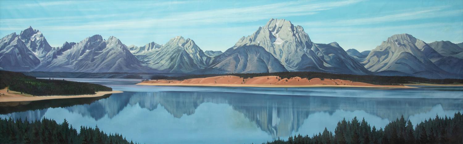 Landscape, Jackson Lake, Wyoming