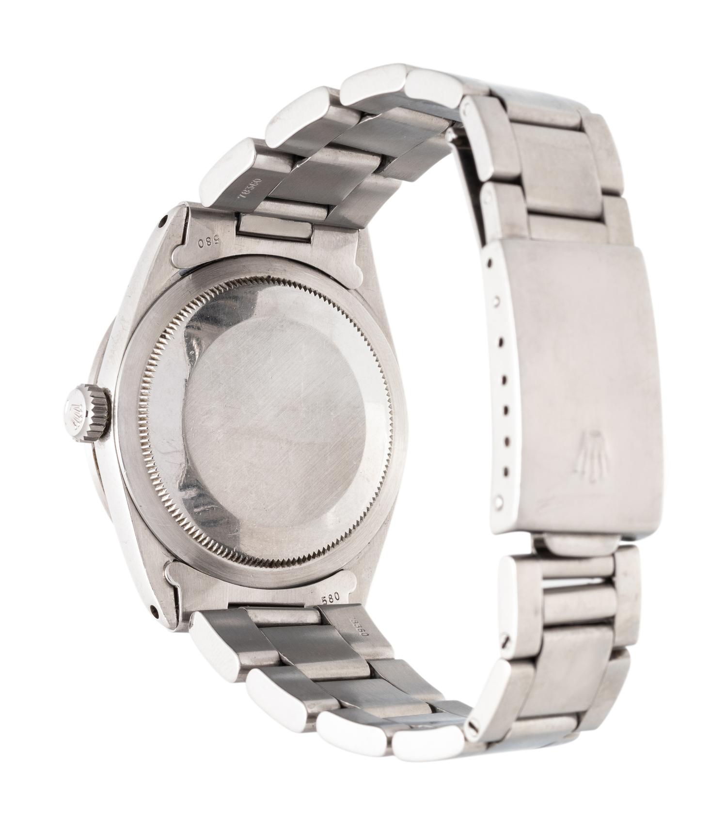ROLEX, REF. 1016 STAINLESS STEEL 'EXPLORER FROG'S FOOT' WRISTWATCH, CIRCA 1965