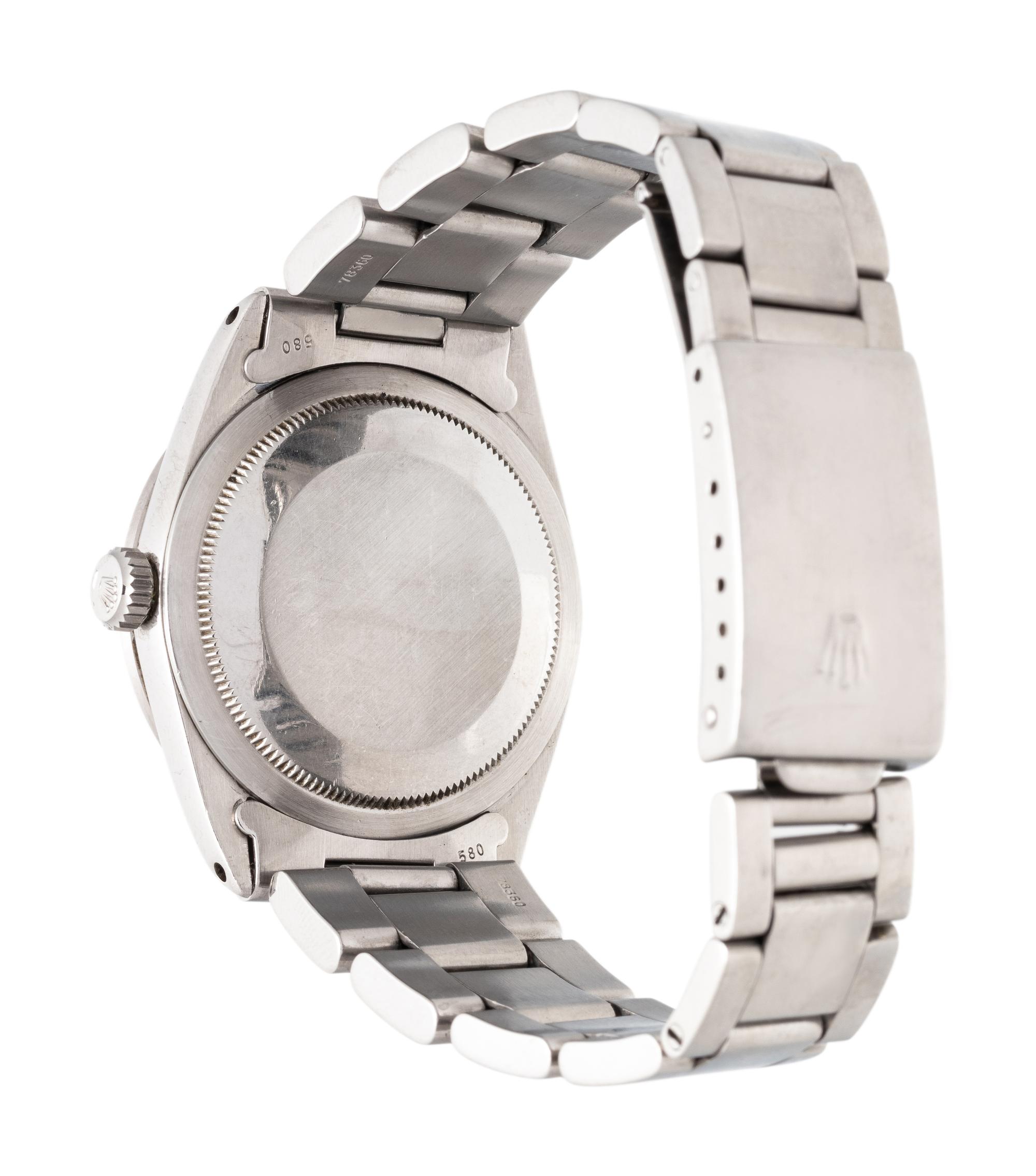 ROLEX, REF. 1016 STAINLESS STEEL 'EXPLORER FROG'S FOOT' WRISTWATCH, CIRCA 1965