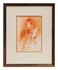 Five Works: Crow Woman , Blackfeet Chief , Five Riders , Portrait and Cheyenne Bust