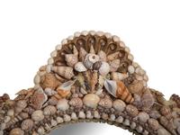 A French Shell Encrusted Framed Mirror — 20th Century
