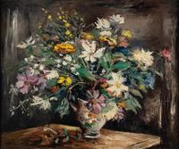 Fleurs dans un vase