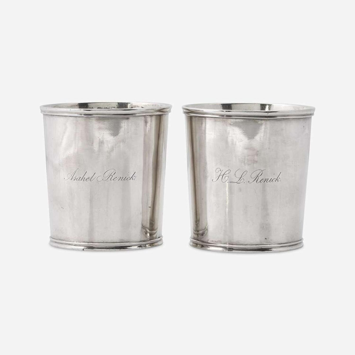 A pair of silver beakers Robert Wilson and William Wilson (active circa 1825-1846), Philadelphia, PA, circa 1840