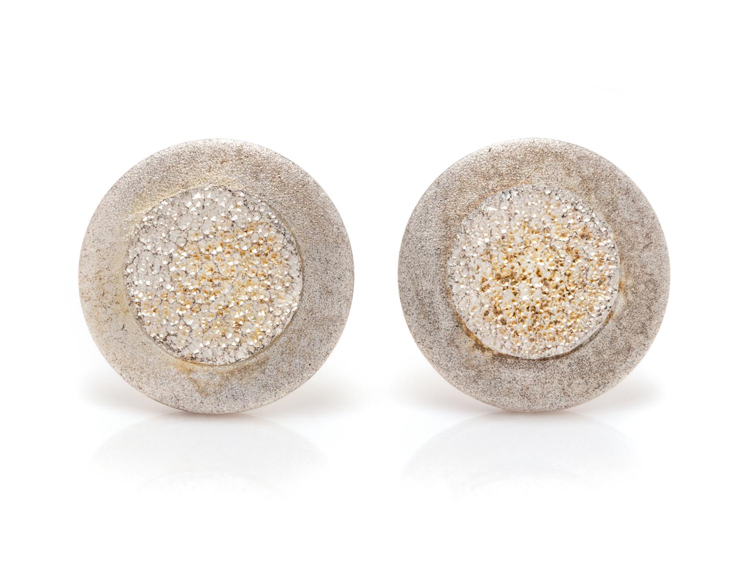 A Pair of Sterling Silver Stud Earrings, Kathy Lynn Mayeda,