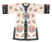 A Chinese Embroidered Silk Lady's Robe