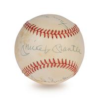 A Willie Mays, Mickey Mantle and Duke Snider Signed Autograph Baseball (Beckett Authentication Services Letter),