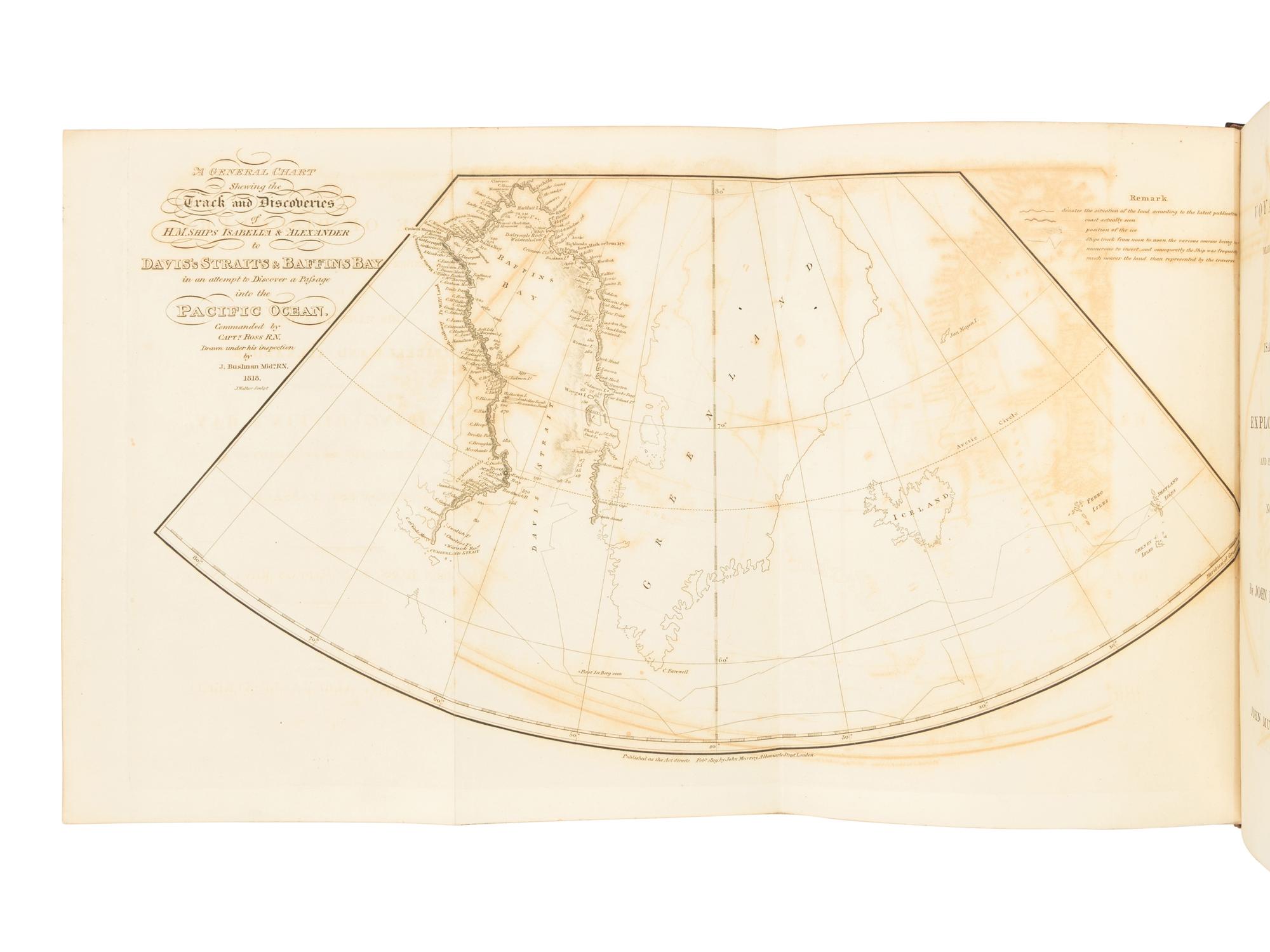 [TRAVEL & EXPLORATION]. ROSS, John, Sir (1777-1856). [First and Second Voyages]. London: John Murray, A.W. Webster, 1819, 1835.