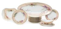 A Limoges Porcelain Fish Service Width of first 23 1/2 inches. — 19TH/20TH CENTURY