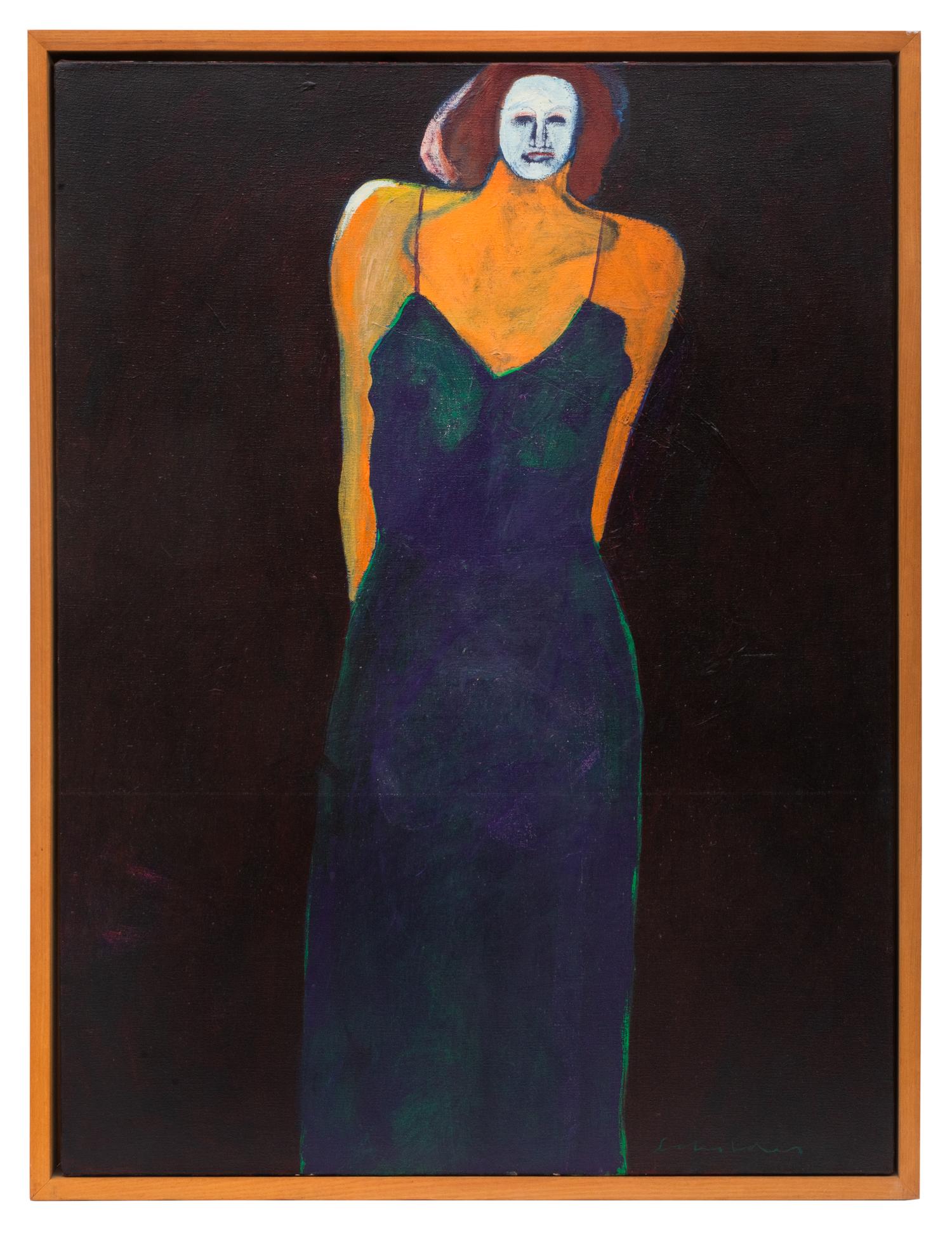 Mystery Woman with Purple Slip