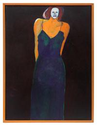 Mystery Woman with Purple Slip