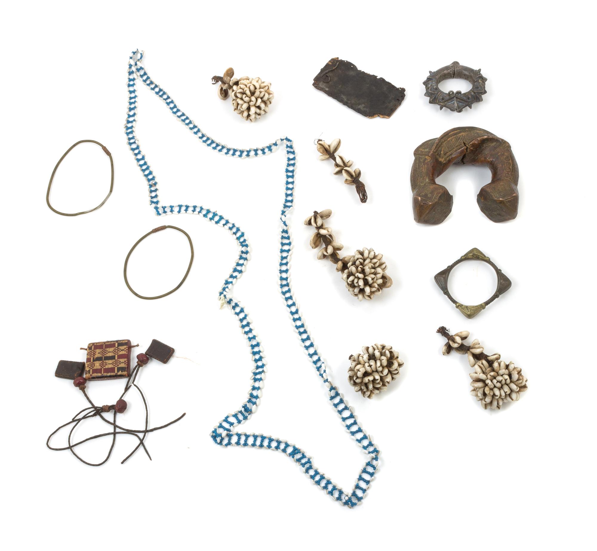 A Collection of African Jewelry Width of first 6 3/4 inches. — 19TH/20TH CENTURY