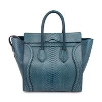 CELINE, BLUE PYTHON LUGGAGE BAG