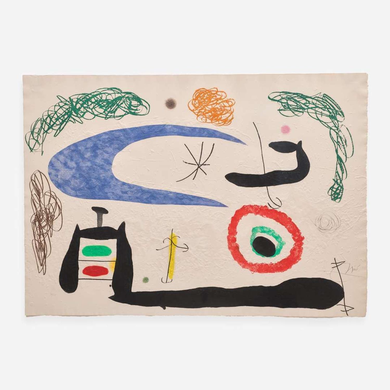 Joan Miró (Spanish, 1893-1983) Dormir sous la lune