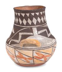 Acoma Four Color Pottery Jar