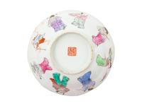 A Pair of Chinese Famille Rose Porcelain Bowls