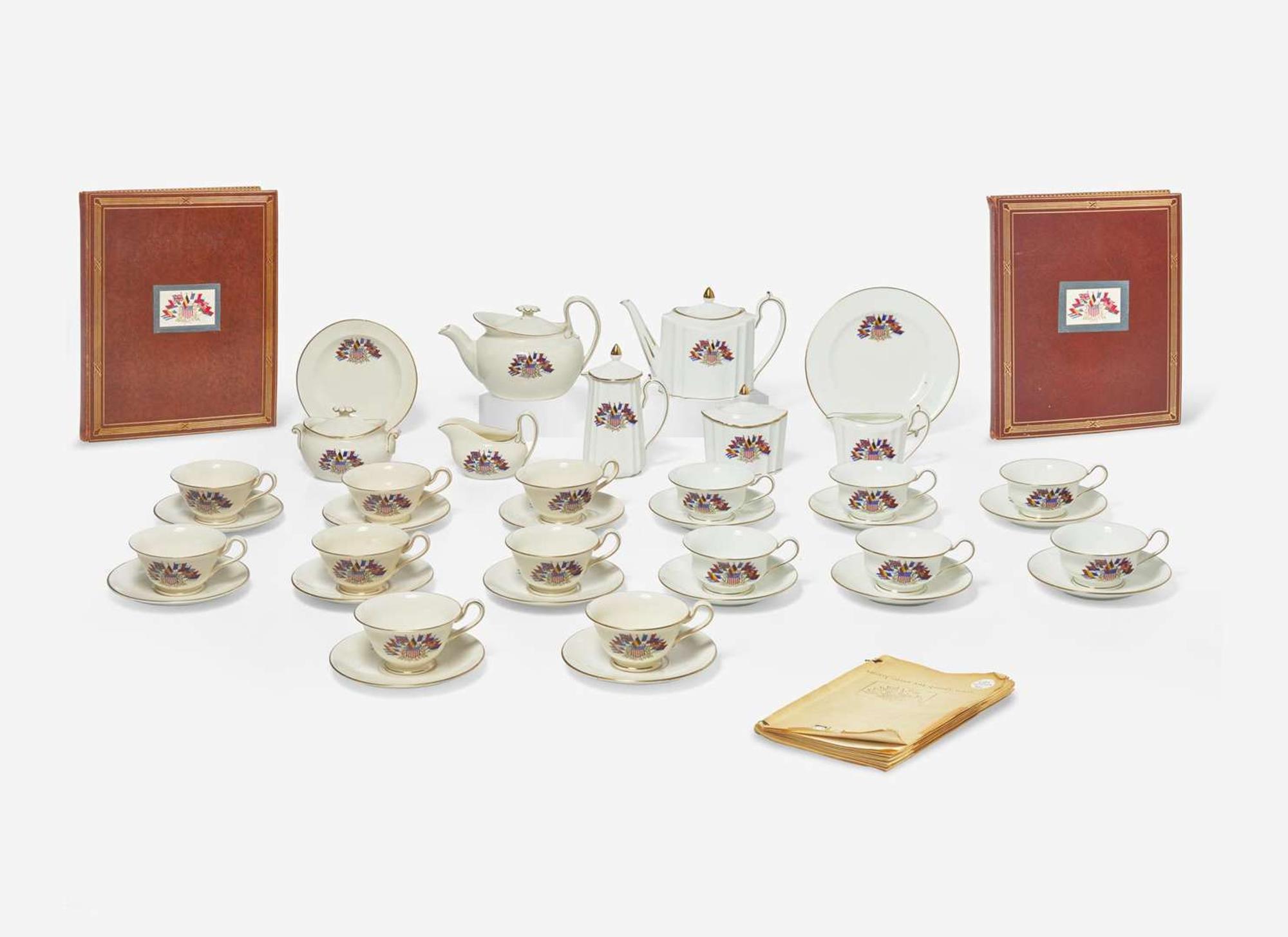 An Important Wedgwood Liberty Ware Tea Service and Set of Books, UK, 1910-20s