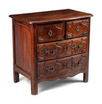 A Louis XV Provincial Walnut Small Commode