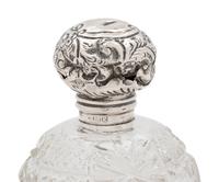 Four Silver Mounted Cut Glass Jars