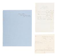 [MARITIME]. Log of the Barques Wavelet , Looling , and J.H. Wills documenting journeys in East Asia, ca 1862-1865. [ With: ] Notebook containing sea shanties and sketches of ships, ca 1862-63.