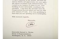 NIXON, Richard (1913-1994) 3 TLsS, with inscribed photograph, to Representative Samuel L. Devine.