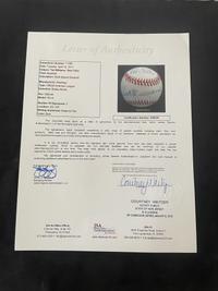 A Collection of Two Ted Williams / Bob Feller Dual Signed Autograph Baseballs (JSA Letters)