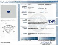 3.14 CARAT CUSHION MIXED CUT KASHMIR SAPPHIRE