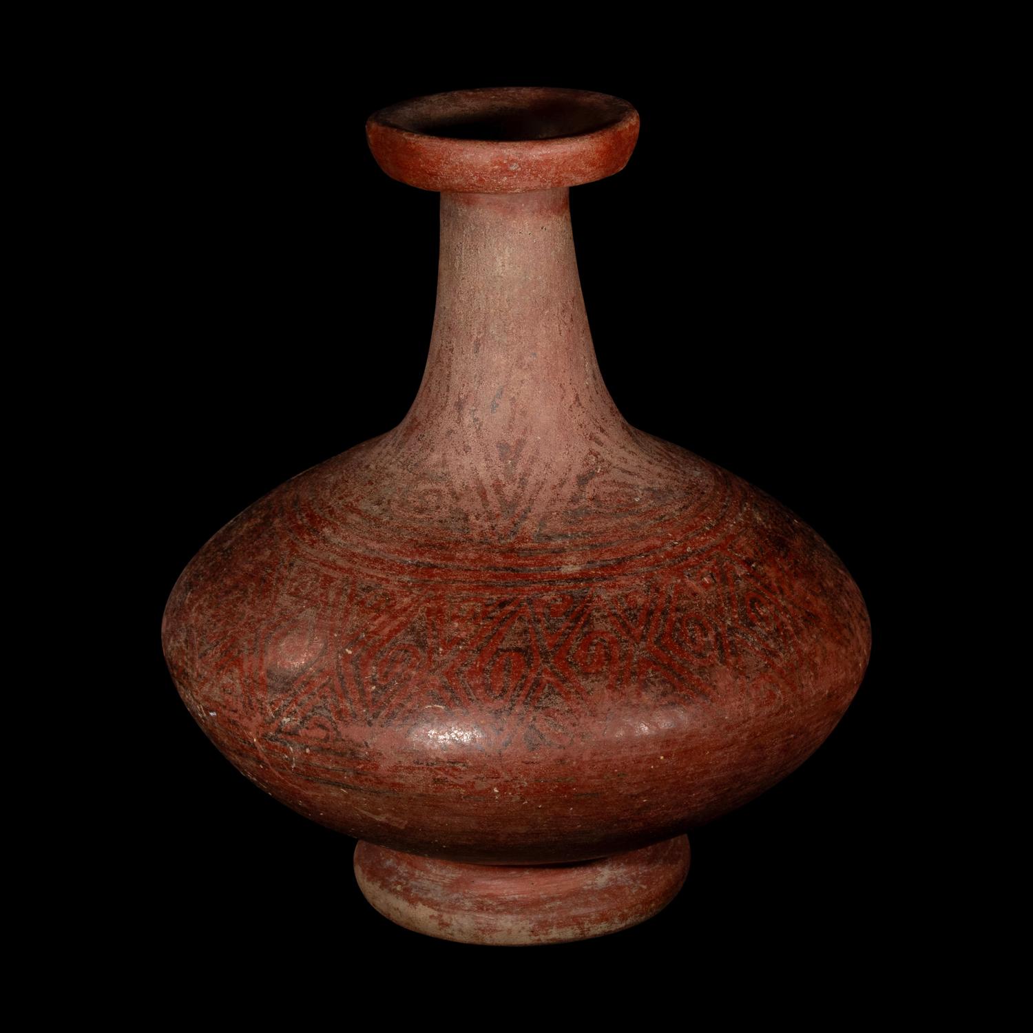 Two Capuli Polychrome Bottles