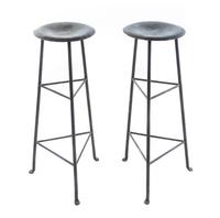 A Pair of Modern Metal Barstools