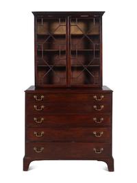 A George III Mahogany Secretary Bookcase