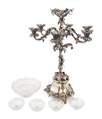 A Victorian Silver-Plate Epergne