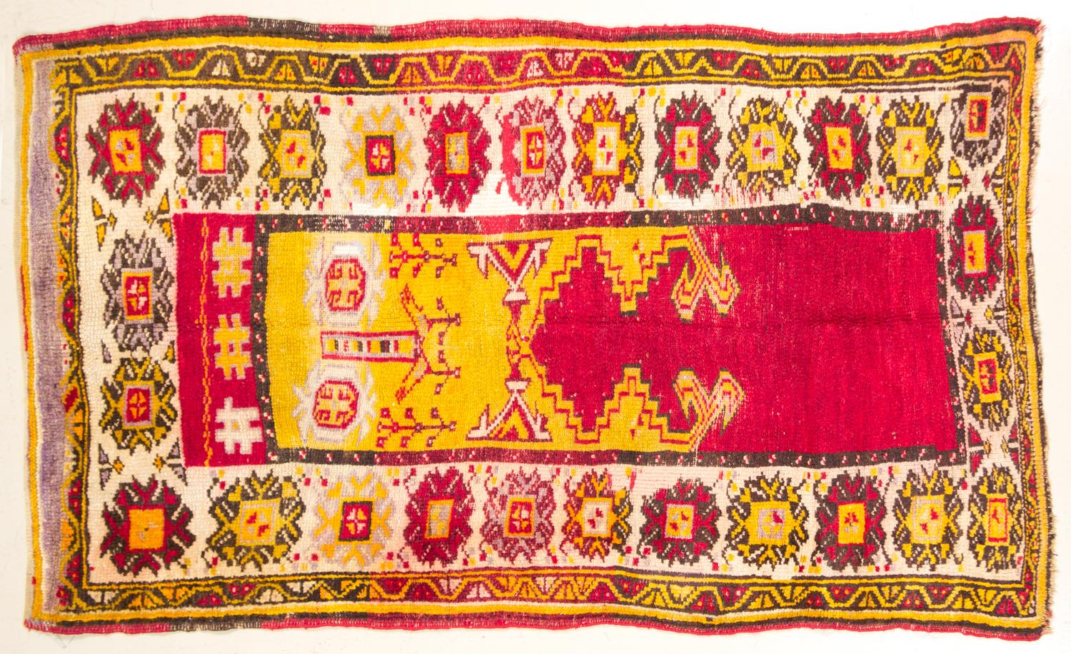 A Northwest Persian Wool Prayer Rug 5 feet 4 inches x 3 feet 2 1/2 inches.