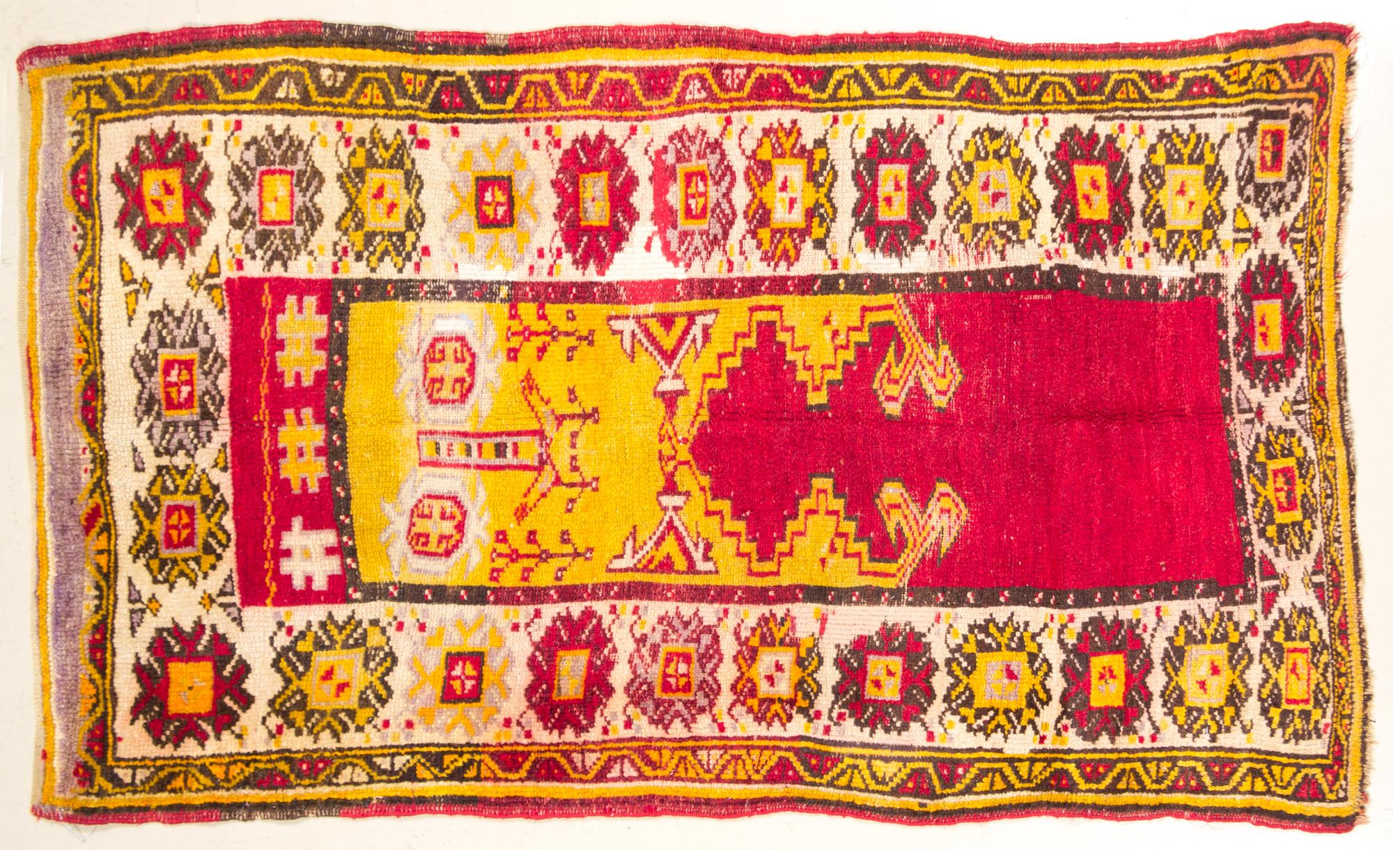 A Northwest Persian Wool Prayer Rug 5 feet 4 inches x 3 feet 2 1/2 inches.