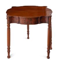 A Federal Mahogany Flip-Top Table