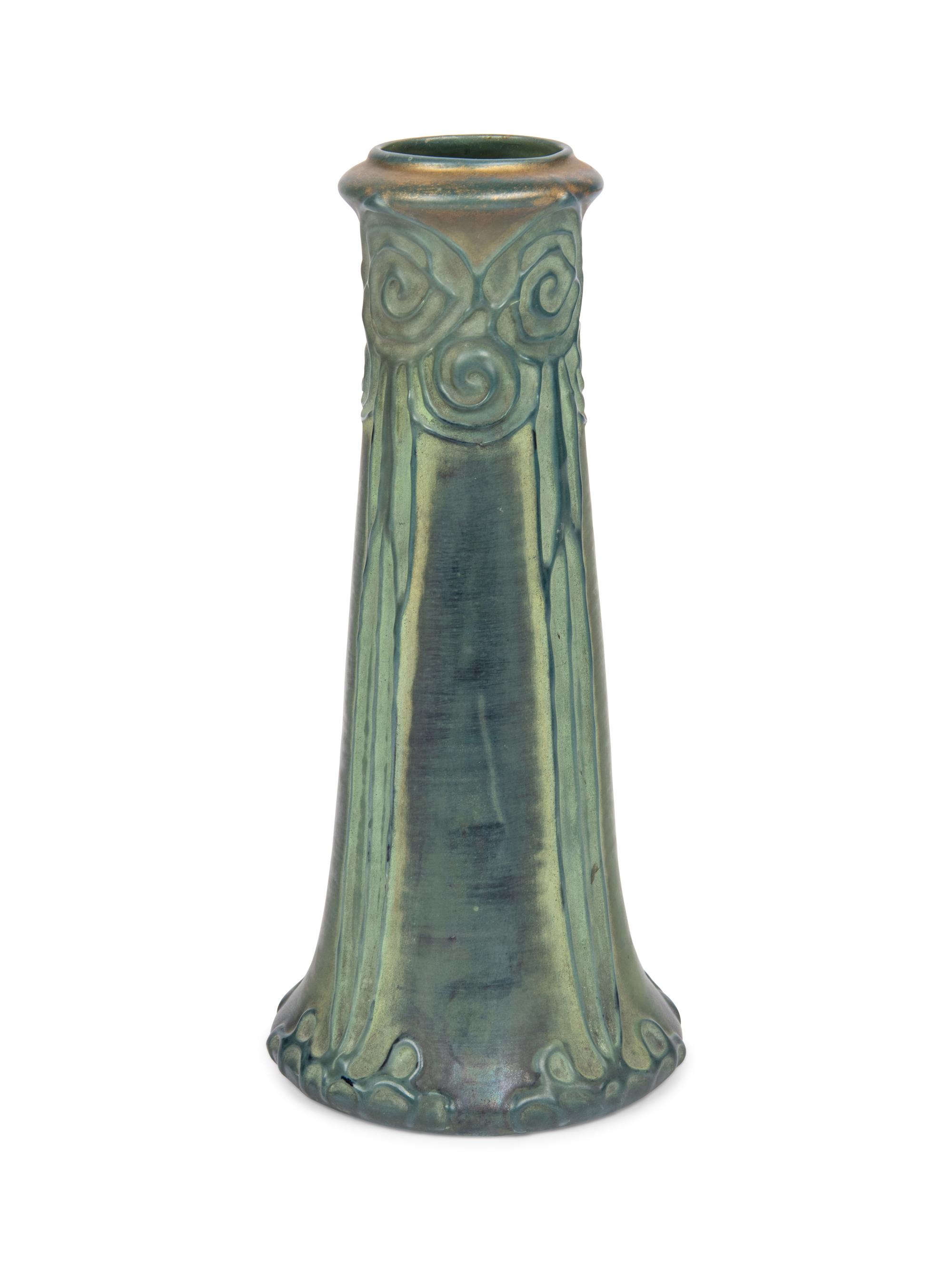 An Iridescent Glazed Amphora Pottery Vase
