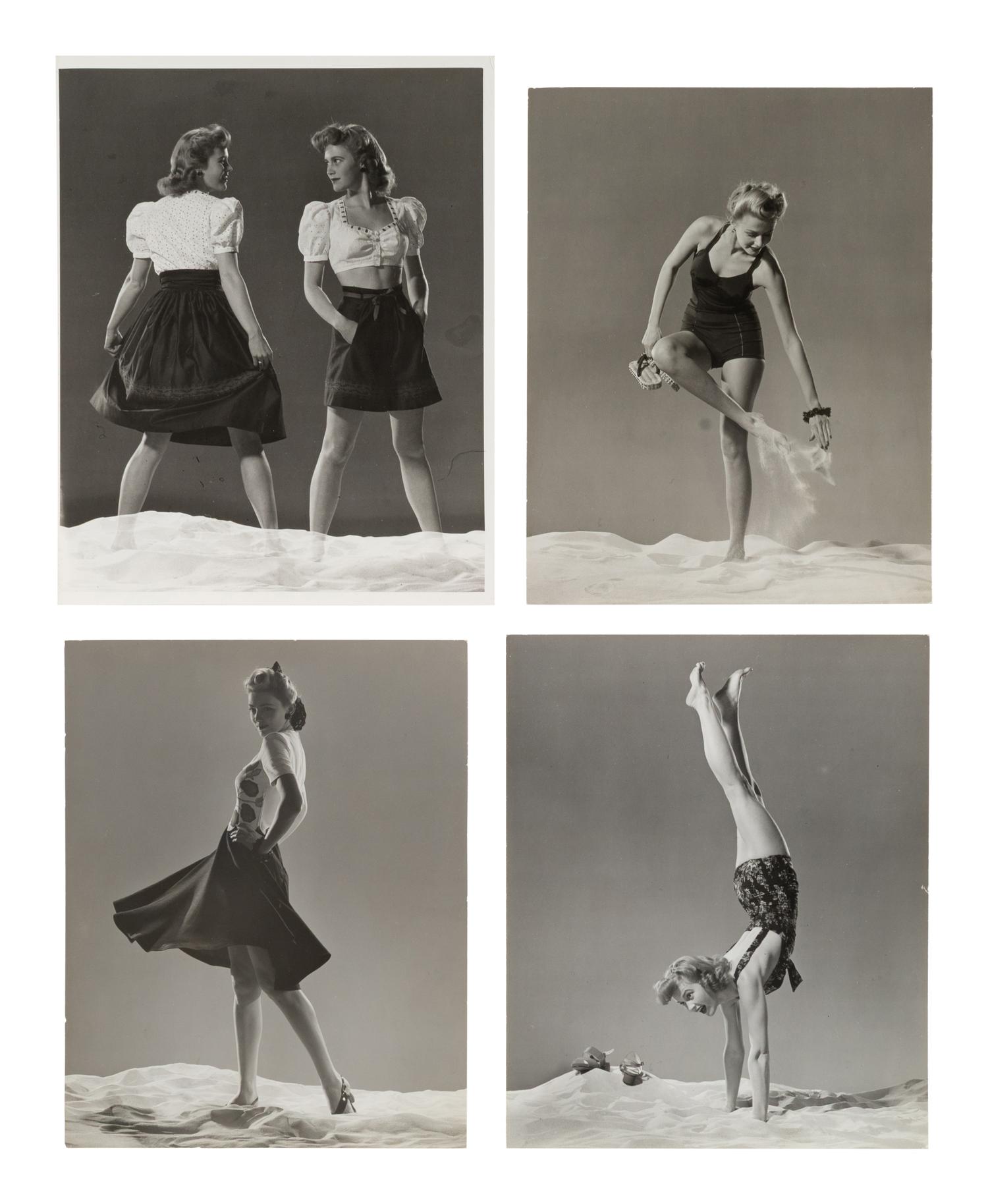 A Group of Four Fashion Shots for Life Magazine, 1941; printed ca. 1941