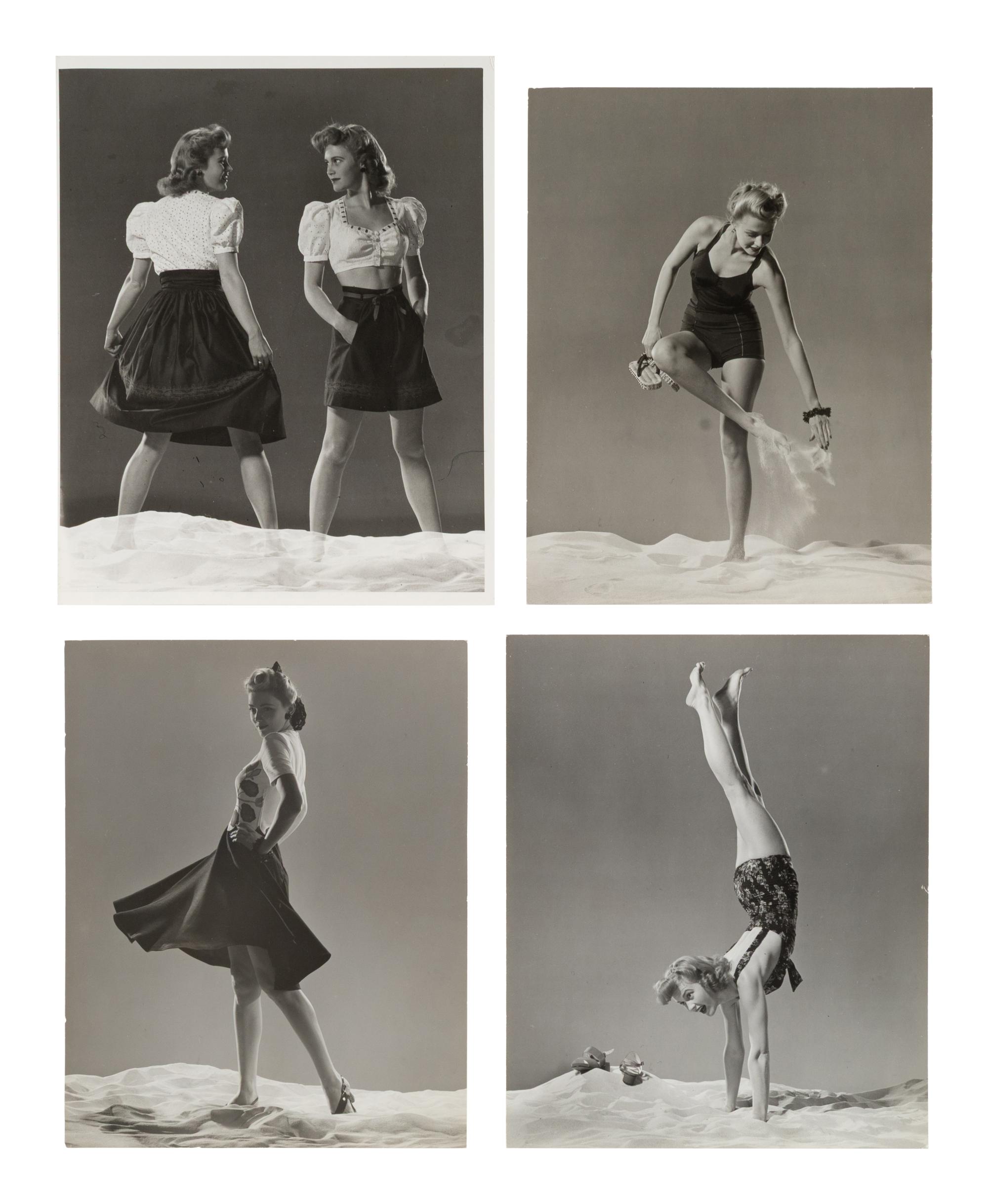 A Group of Four Fashion Shots for Life Magazine, 1941; printed ca. 1941