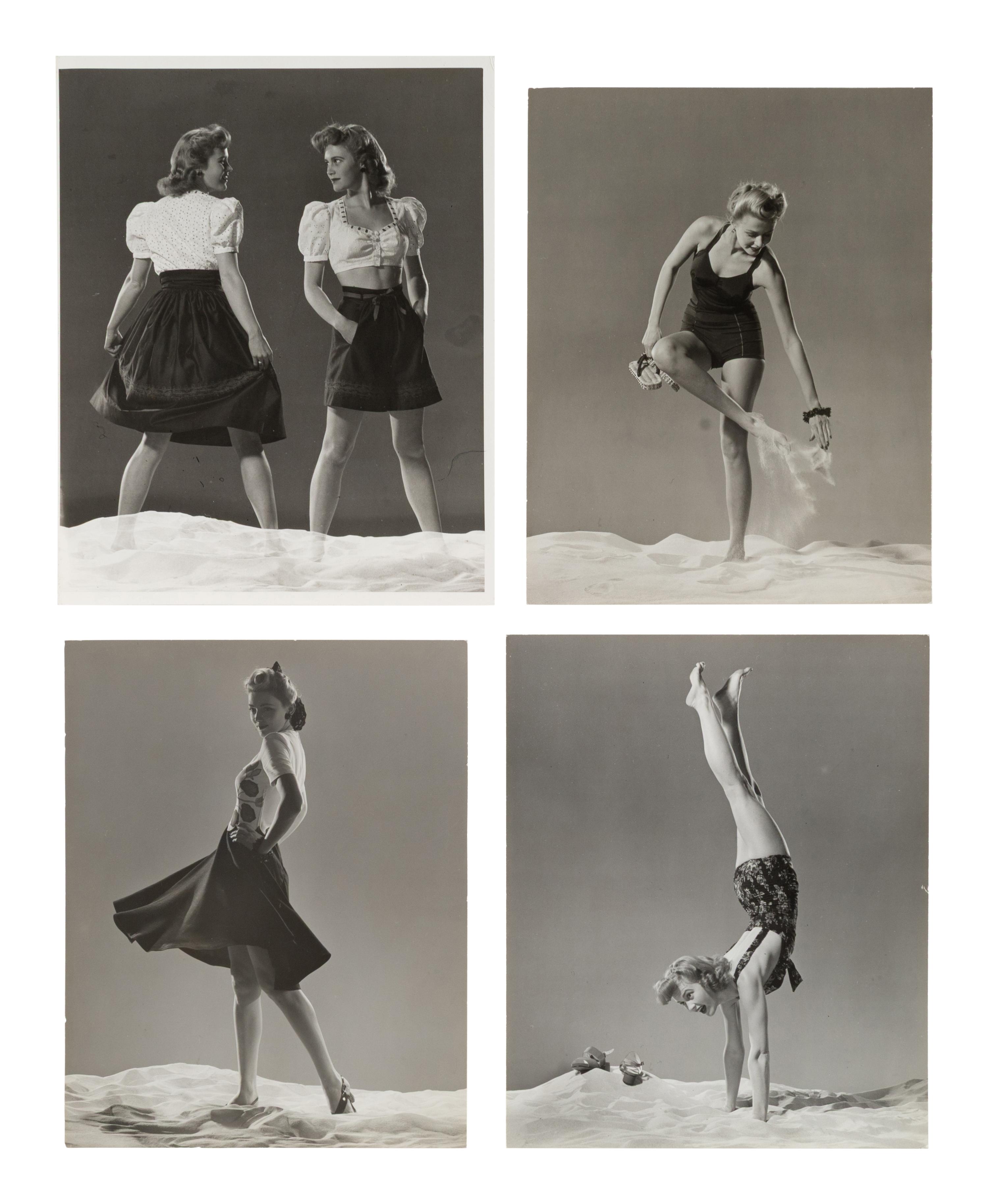 A Group of Four Fashion Shots for Life Magazine, 1941; printed ca. 1941