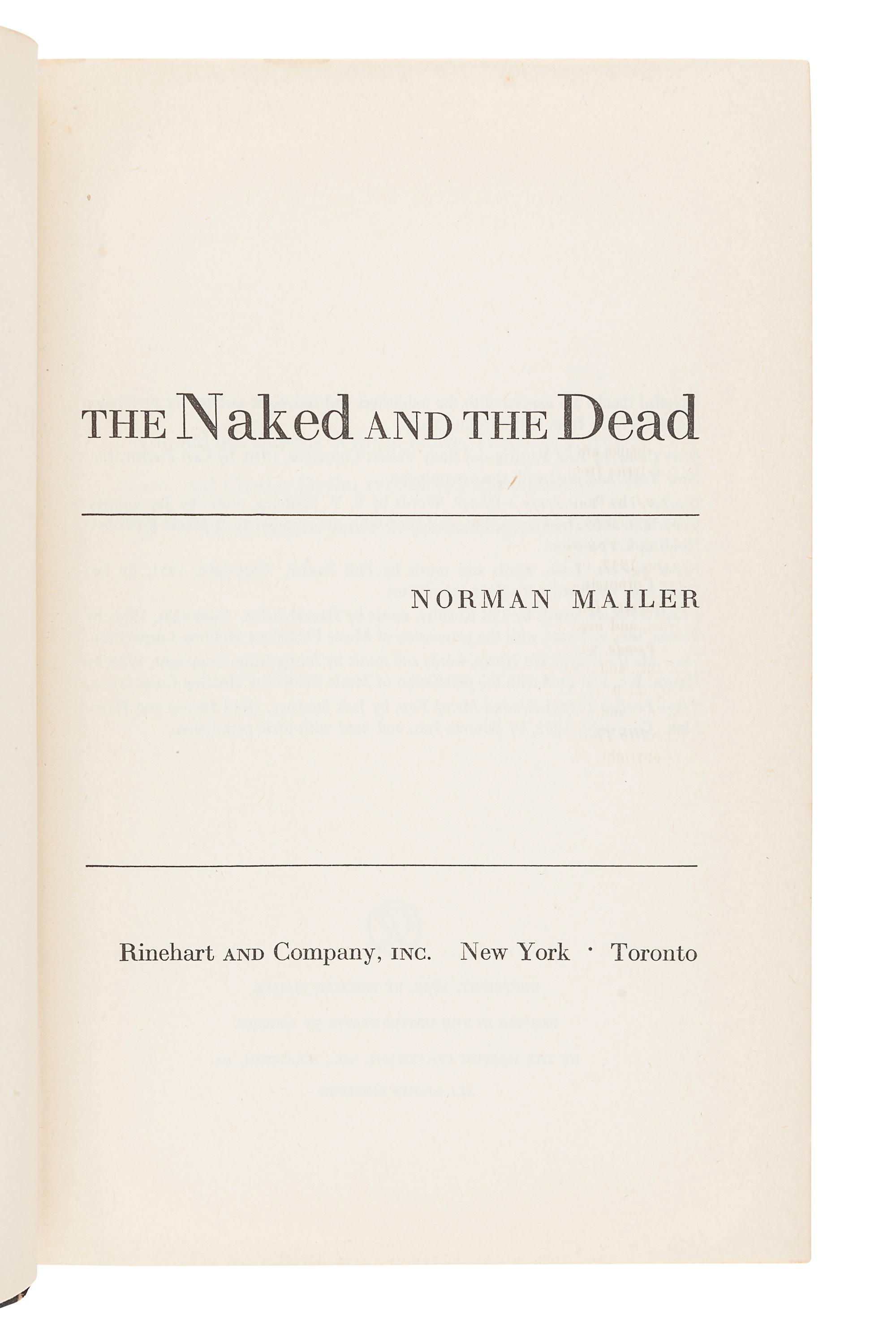 [MAILER, Norman (1923-2007)]. A group of 5 FIRST EDITIONS, comprising:
