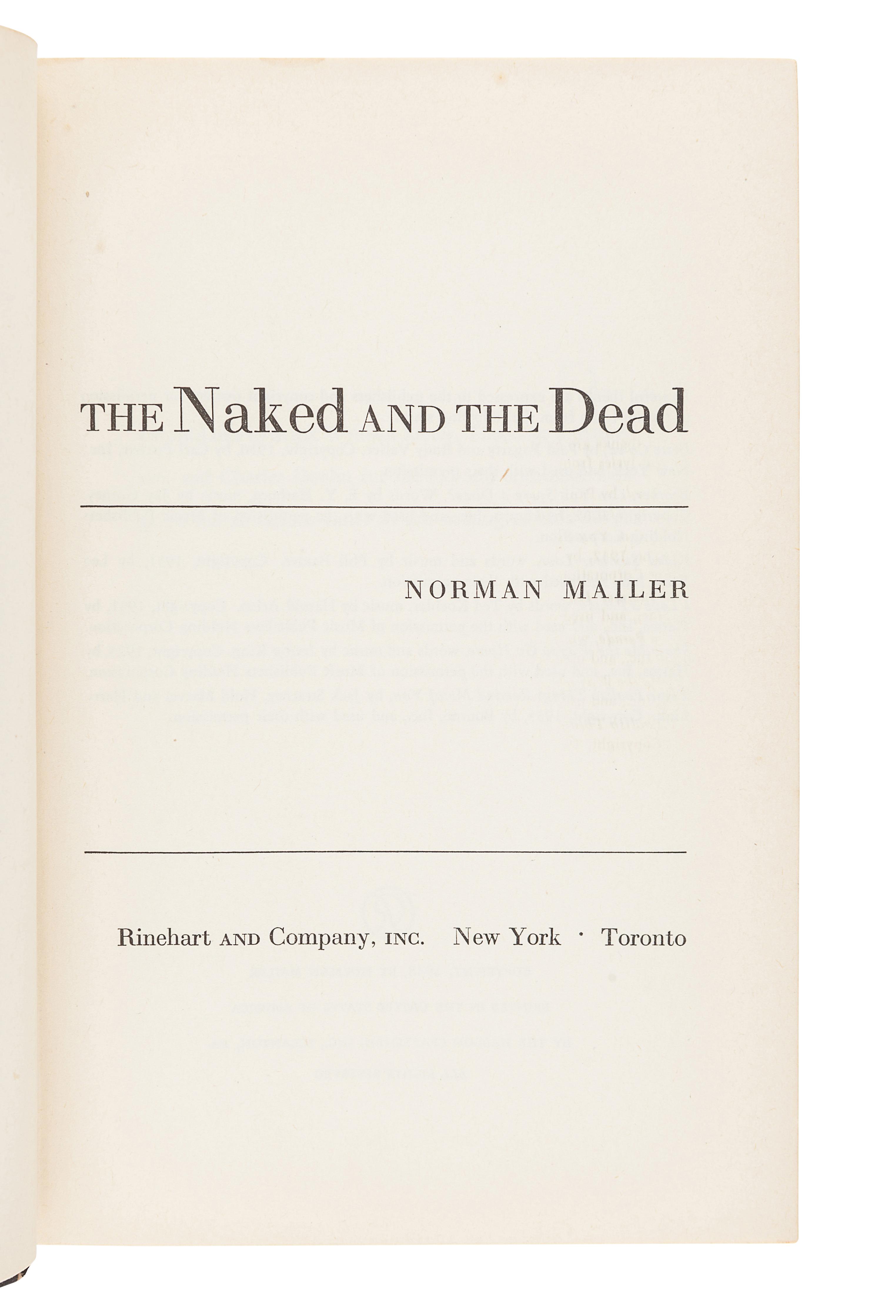 [MAILER, Norman (1923-2007)]. A group of 5 FIRST EDITIONS, comprising: