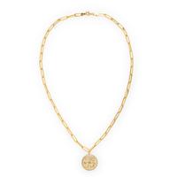 Yellow Gold and Diamond Pendant Necklace