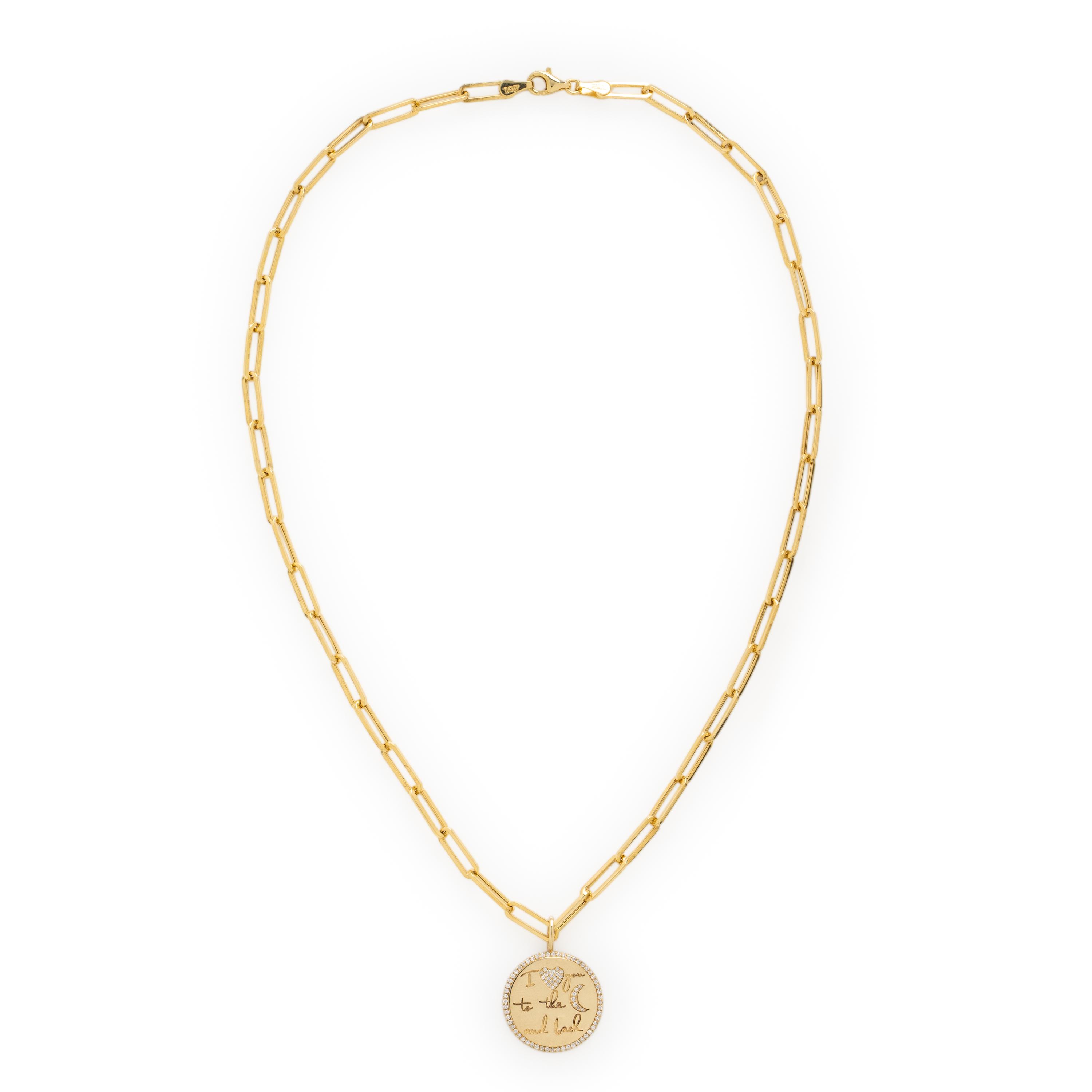 Yellow Gold and Diamond Pendant Necklace