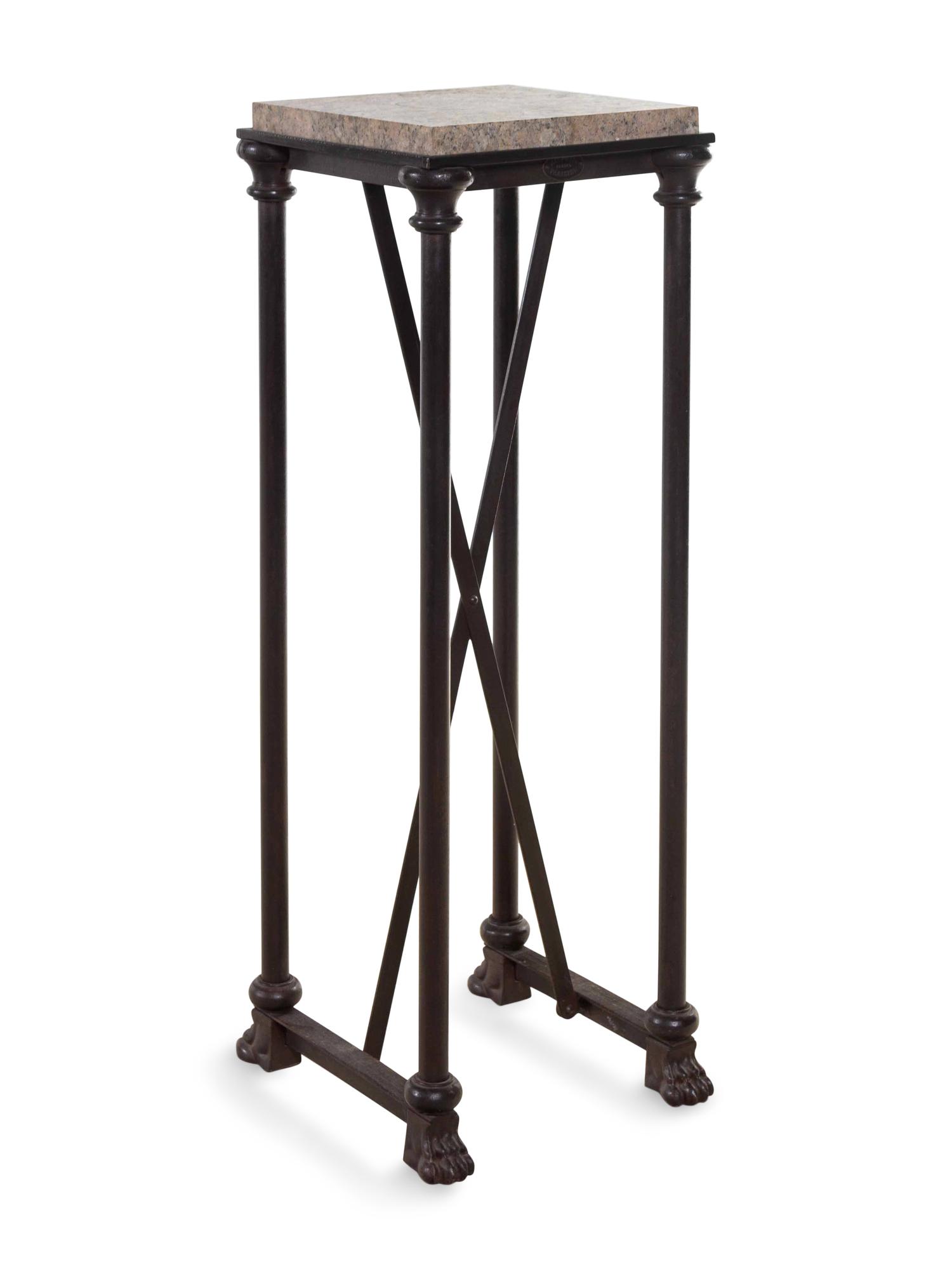 An Empire Style Iron Pedestal