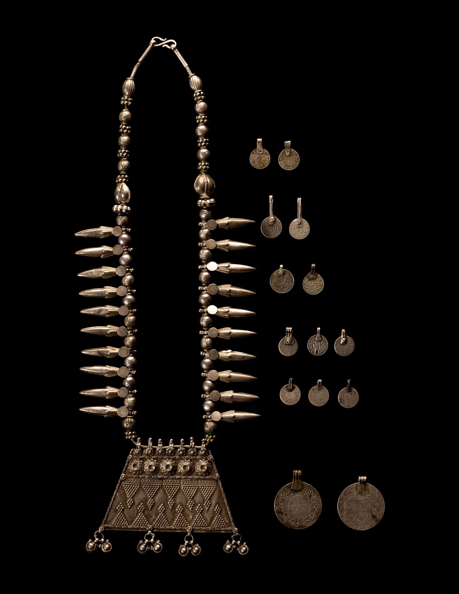A Group of Berber Silver Jewelry
