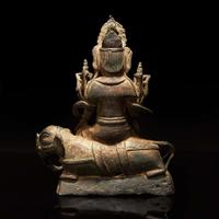 A Chinese bronze figure of a bodhisattva on elephant 普賢菩薩騎象銅像 Ming dynasty ?