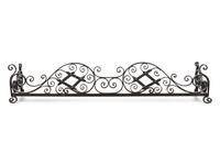 A Wrought Iron Fireplace Fender