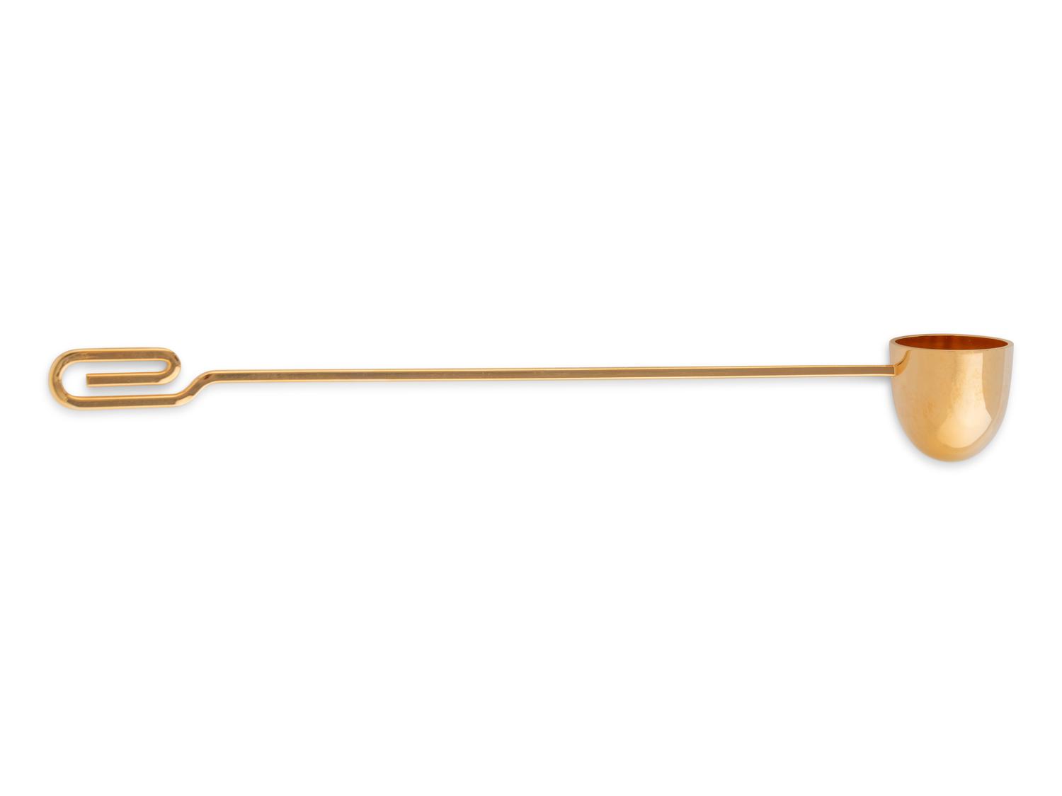 An Andreas Mikkelsen Designed Georg Jensen Gilt-Metal Candle Snuffer
