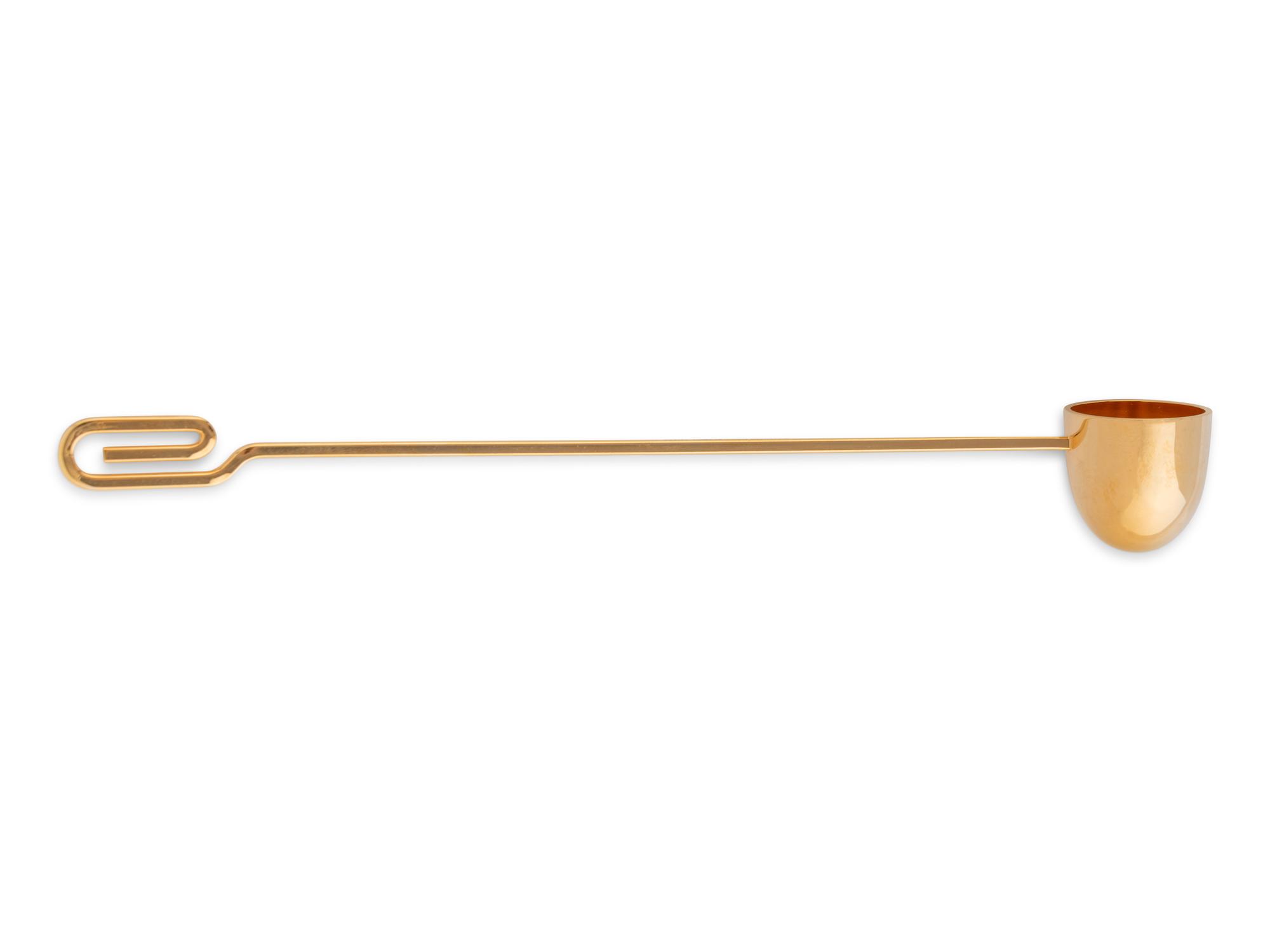 An Andreas Mikkelsen Designed Georg Jensen Gilt-Metal Candle Snuffer