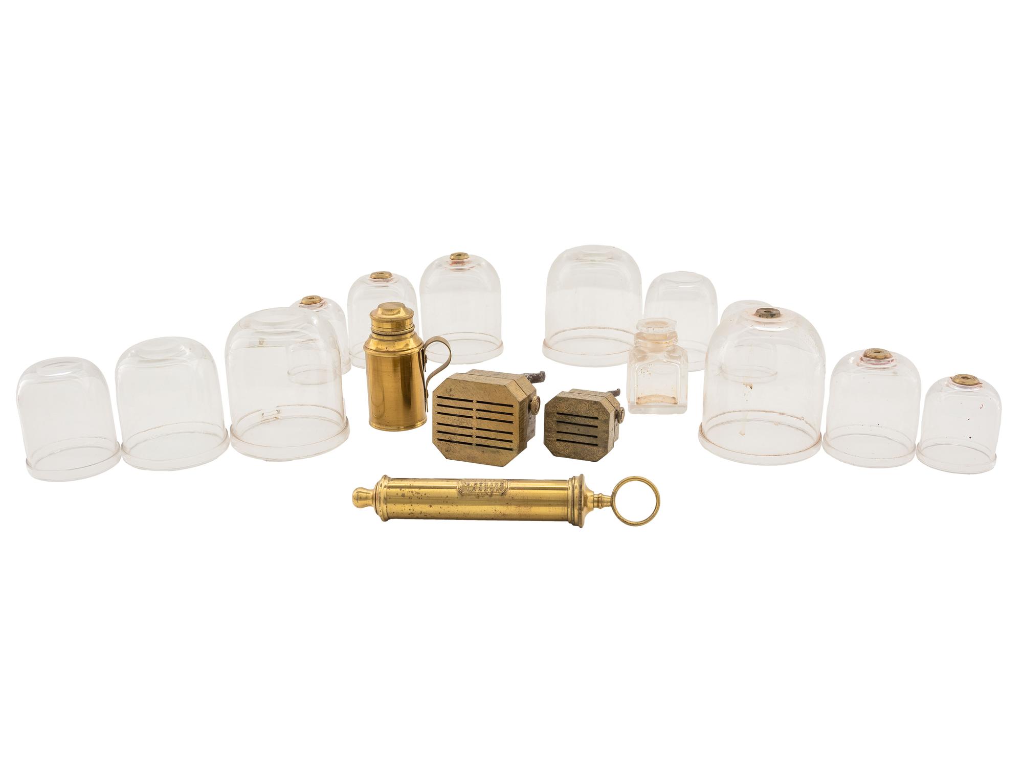 [CIVIL WAR]. Bloodletting kit with instruments by makers including Savigny & Co. and Weiss, London.